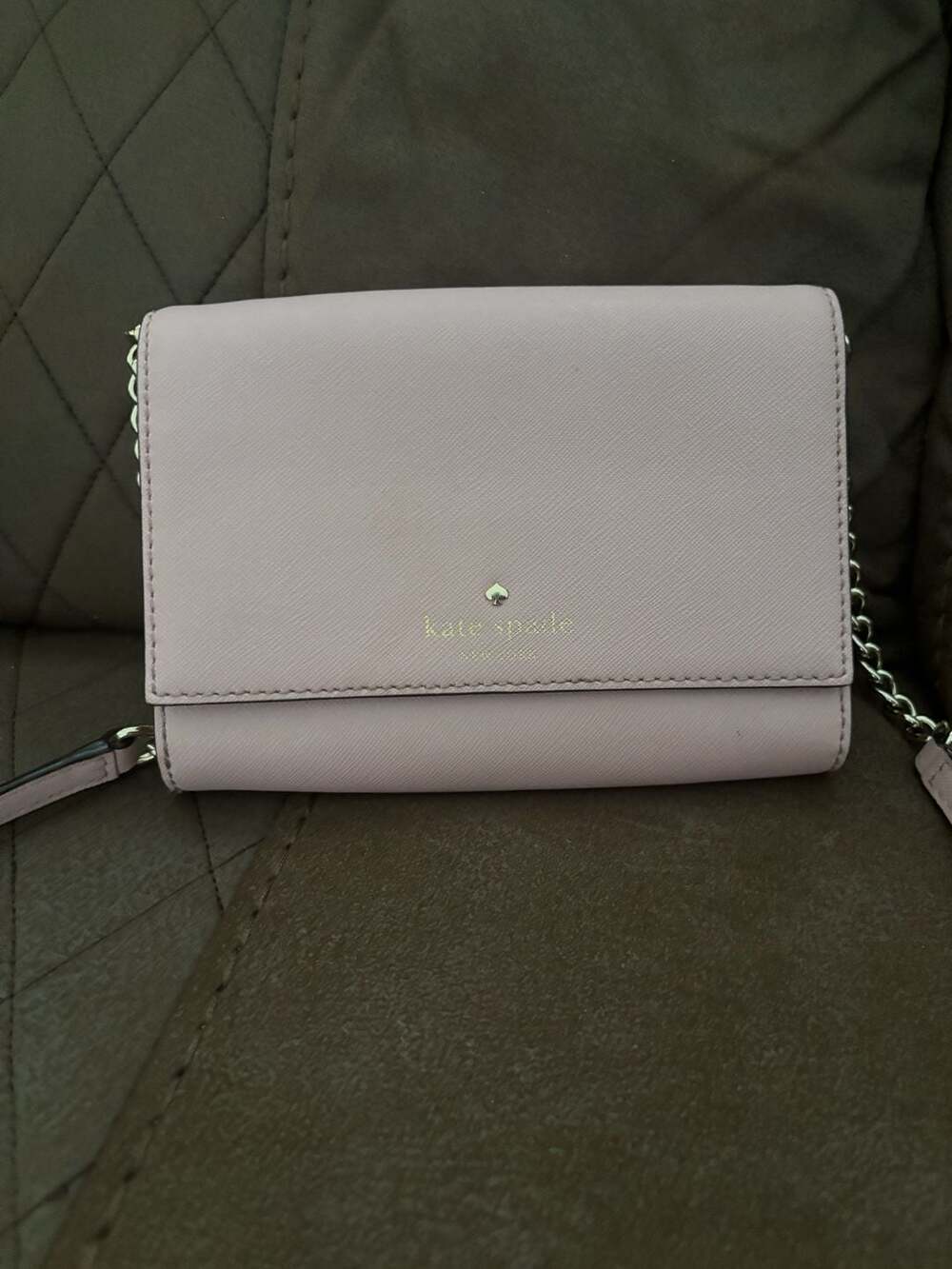 Kate Spade Cedar Street Cami Saffiano Leather Chain Crossbody Bag in Pink - Picture 7 of 10